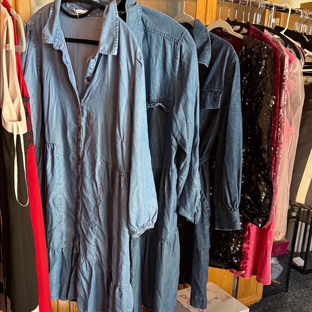 3 denim dress bundle size xl see below 👇